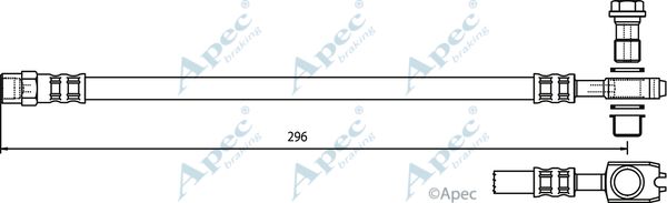 APEC BRAKING Bremžu šļūtene HOS3760